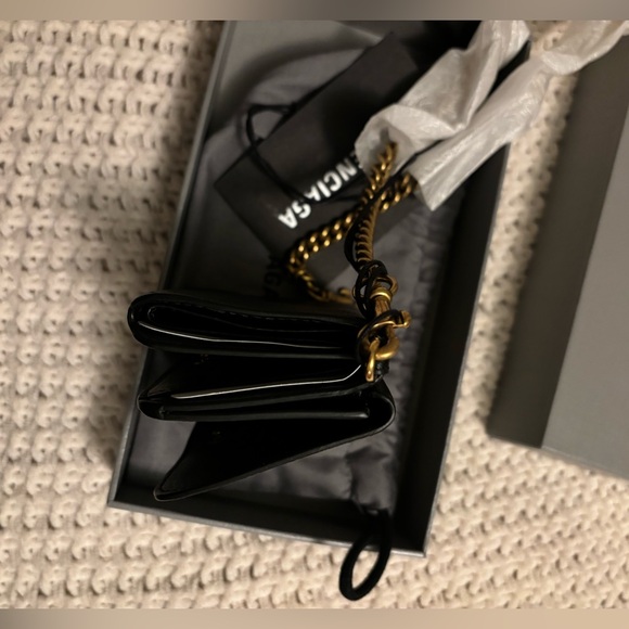 Balenciaga wallet with chain strap black nwt - Picture 3 of 4